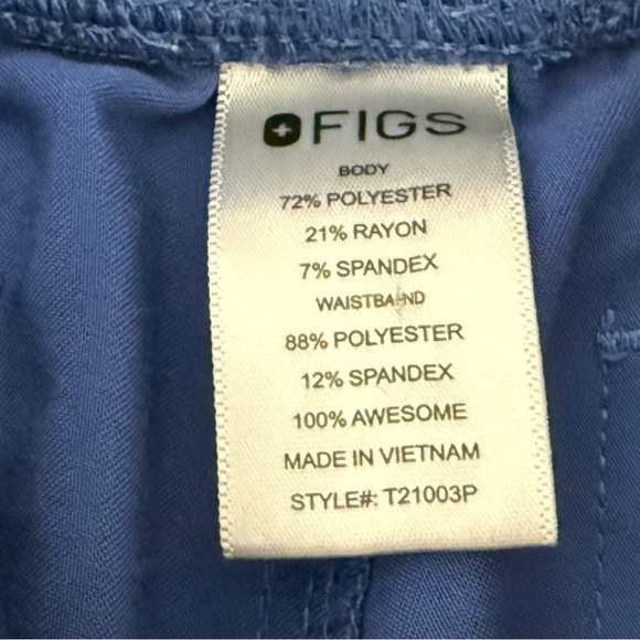 FIGS OFIGS Scrub Pants Size S | Style T21003P | Polyester Rayon Spandex Blend - Picture 9 of 10